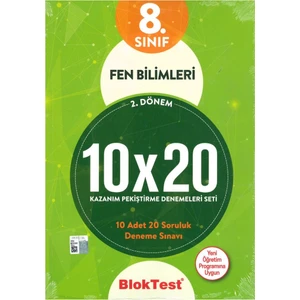 Tudem Yayınları Bloktest 8. Sınıf Fen Bilimleri 10X20 Kap Deneme.(2. Dönem) 2019
