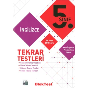 Tudem Yayınları 5. Sınıf İngilizce Tekrar Testleri 2019