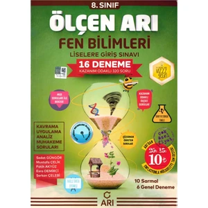 Arı Yayıncılık 8.Sınıf Fen Bilimleri Deneme 16 Lı ( Ölçen ) 2019