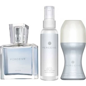 Perceive Kadın Parfüm 30 ml ve Avon Perceive Vücut Spreyi ve Avon Roll-On