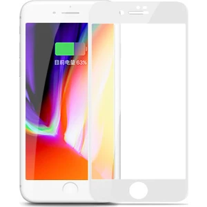 JM225 Apple iPhone 7 Plus / 8 Plus Tam Kaplayan Transparent Ultra İnce Ekran Koruyucu Beyaz