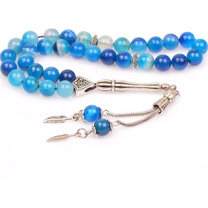 Taş Sandığı Nazarlı Akik Taşı Tesbih ( 8 Mm )