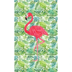 Kaymaz Taban Yıkanabilir Flamingo Desenli Dijital Baskılı Halı