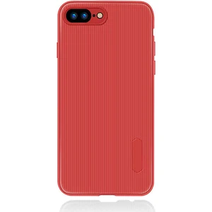 Case 4U Apple iPhone 7 - 8 Plus Kılıf Ultra Korumalı Lux Line Silikon Arka Kapak Kırmızı