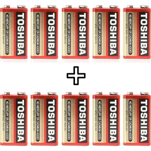 Heavy Duty 6F22KG 9 Volt 10'lu Özel Pil Paketi