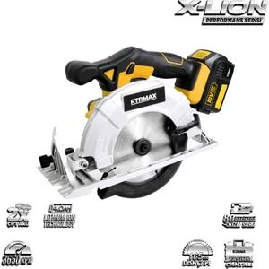 RTX1836 165MM 18V 4Ah Li-Ion Çift Akülü Daire Testere Sunta Kesme