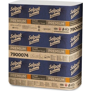 Selpak Professional Premium Z Katlı Dispenser Havlu 200 Yaprak Koli Içi 20 Paket,