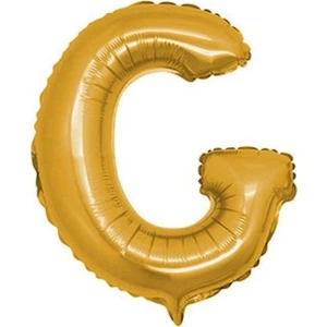 G Harf Altın Folyo Balon 16 inç - PartiPan