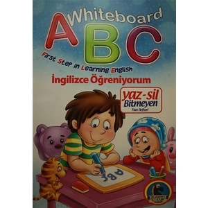 Whiteboard ABC First Step in Learning English / Yaz-Sil Bitmeyen Yazı Defteri