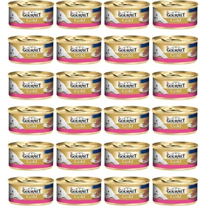 Purina Gourmet Gold Kıyılmış Sığır Etli Konserve Yaş Kedi Maması 85 Gr (24 Adet)