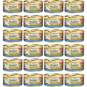 Purina Gourmet Gold Çifte Lezzet Okyanus Balığı Ve Sebzeli Konserve Yaş Kedi Maması 85 Gr (24 Adet )