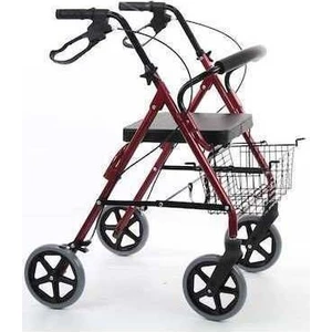 Whit Wheels Tekerlekli Oturaklı Yürüteç Frenli Sepetli Wolker Rolatör