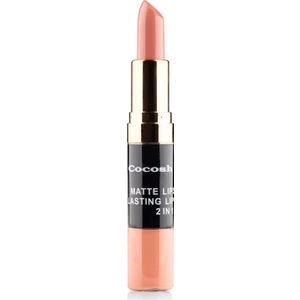 Cocosh She Matte Lipstick Lasting Lipgloss 2 in 1 Smile   Ruj  05 - Nude