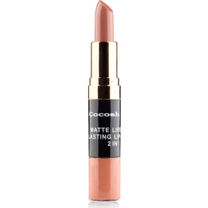 Cocosh She Matte Lipstick Lasting Lipgloss 2 in 1 Smile   Ruj  07 - Coffee