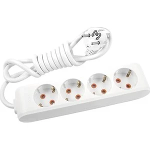 Multi Let 4'lü Priz Topraklı Kablolu Çocuk Korumalı 3 M Beyaz