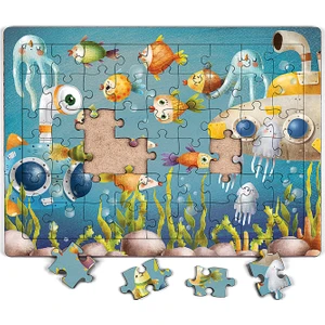 King Of Puzzle Okyanus Derinleri Ahşap Puzzle 54 Parça (Lıv-19)