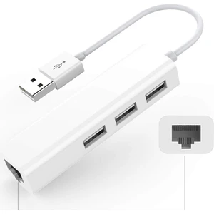 Triline Usb To Rj45 Ethernet + Usb 3 Port Hub Çoklayıcı