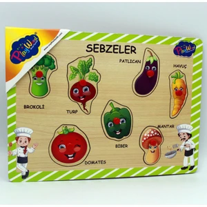 Ahşap Tutmalı Sebzeler