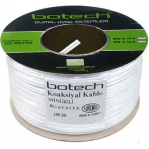 Rg6/u 4K Çanak Anten Uydu Kablosu 100 Mt.
