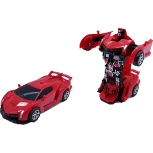 Can Otomatik Robota Dönüşen Araba Kırmızı