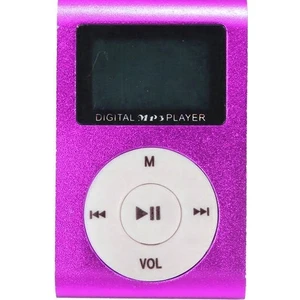 Dijital Ekranlı Mp3 Player - Mor