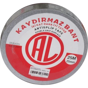 25Mm 25 Mt Kaydırmaz Bant Gri