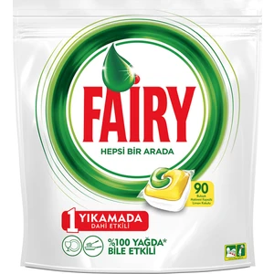 Hepsi Bir Arada 90 Yıkama Bulaşık Makinesi Deterjanı Kapsülü Limon Kokulu