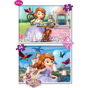 Prenses Sofia Mouse Puzzle - Yapboz 2'si 1 arada / 12+24 Parça
