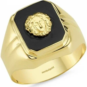Sembol Gold Altın Erkek Yüzük Arma Sg-42-Ad0030