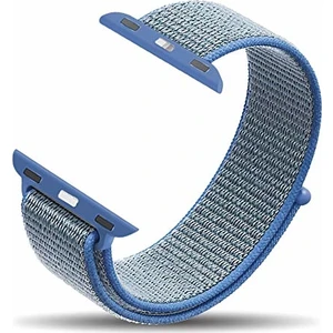 - 38-40 mm Spor Loop Dokuma Kordon - Mavi