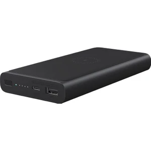 10000 mAh PD 10W Kablosuz Taşınabilir Hızlı Şarj Cihazı - Qi Power Delivery Powerbank - Siyah