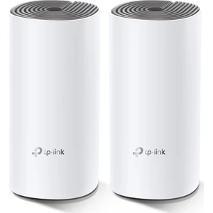 TP-Link Deco E4 (2-Pack), AC1200 Mbps, Dual-Band, 10/100Mbps Portları, 100 Cihaza Kadar Bağlanılabilirlik,  260 m²'ye Kadar Kapsama, Mobil Uygulama ile Kolay Kurulum, Wi-Fi 5 Mesh Sistemi