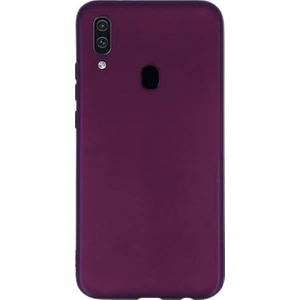 DVR Samsung Galaxy A30 Kılıf Silikon Premier (Mor) + Nano Cam Ekran Koruyucu