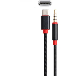 Universal Type-C Aux Kablosu 3.5 mm Kablo Altın Uçlu 100 cm