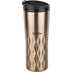 Bronz Yıldız Desenli Paslanmaz Çelik Termos Bardak 470ML