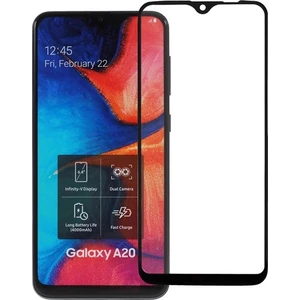 Samsung Galaxy A20E 3D Full Kaplama Ekran Koruyucu Siyah