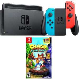 Switch Renkli Mavi Kırmızı + Crash Bandıcoot N Sane Trilogy