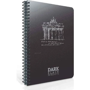 Dark Spiralli Pp Kapak Defter Siyah 2674