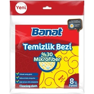 %30 Mikrofiberli Temizlik Bezi 8'li