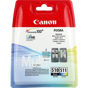 Pg-510Bk + Cl-511 Kartuş 2Li Paket Mp240-250-490-492-495-499
