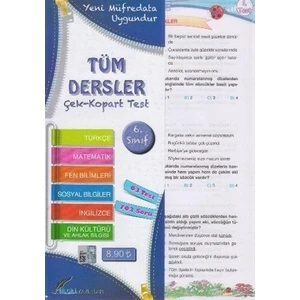 6.Sınıf Tüm Dersler Çek Kopart Yaprak Test