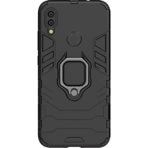 Xiaomi Redmi Note 7 Pro Batman Serisi Yüzük Standlı Armor Kılıf - Siyah