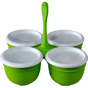 Hsgl Tupperware Yonca Çoklu Servis ( Kahvaltılık ) Yeşil