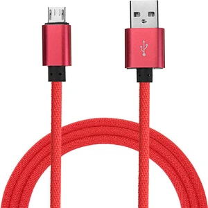 Micro USB İpli Şarj ve Data Kablosu - Kırmızı