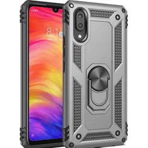 Samsung Galaxy A10 Kılıf SM-A105F  Yüzüklü Standlı Tank Silikon