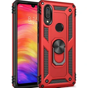Samsung Galaxy A30 Kılıf SM-A305F Yüzüklü Standlı Tank Silikon + Kırılmaz Cam