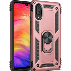 Samsung Galaxy M10 Kılıf SM-M105F Yüzüklü Standlı Tank Silikon