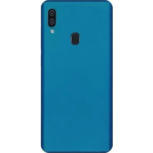 Samsung Galaxy A20 Premium Matte Silikon Kılıf Lacivert