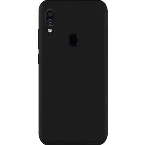 Samsung Galaxy A20 Premium Matte Silikon Kılıf Siyah