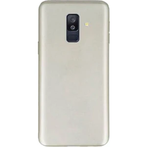 Samsung Galaxy A6 Plus 2018 Premium Matte Silikon Kılıf Gold